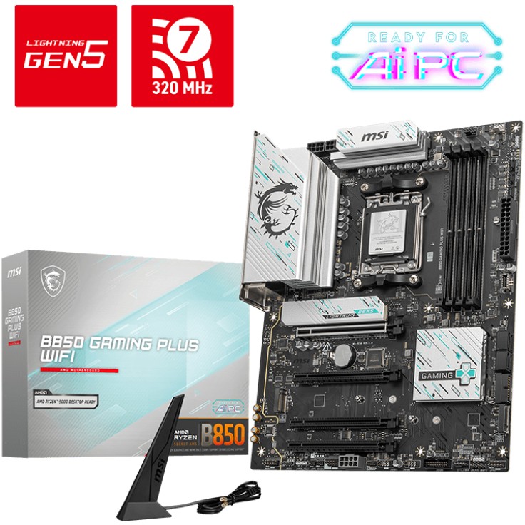 Pllakë amë AMD AM5 MSI B850 GAMING PLUS WIFI