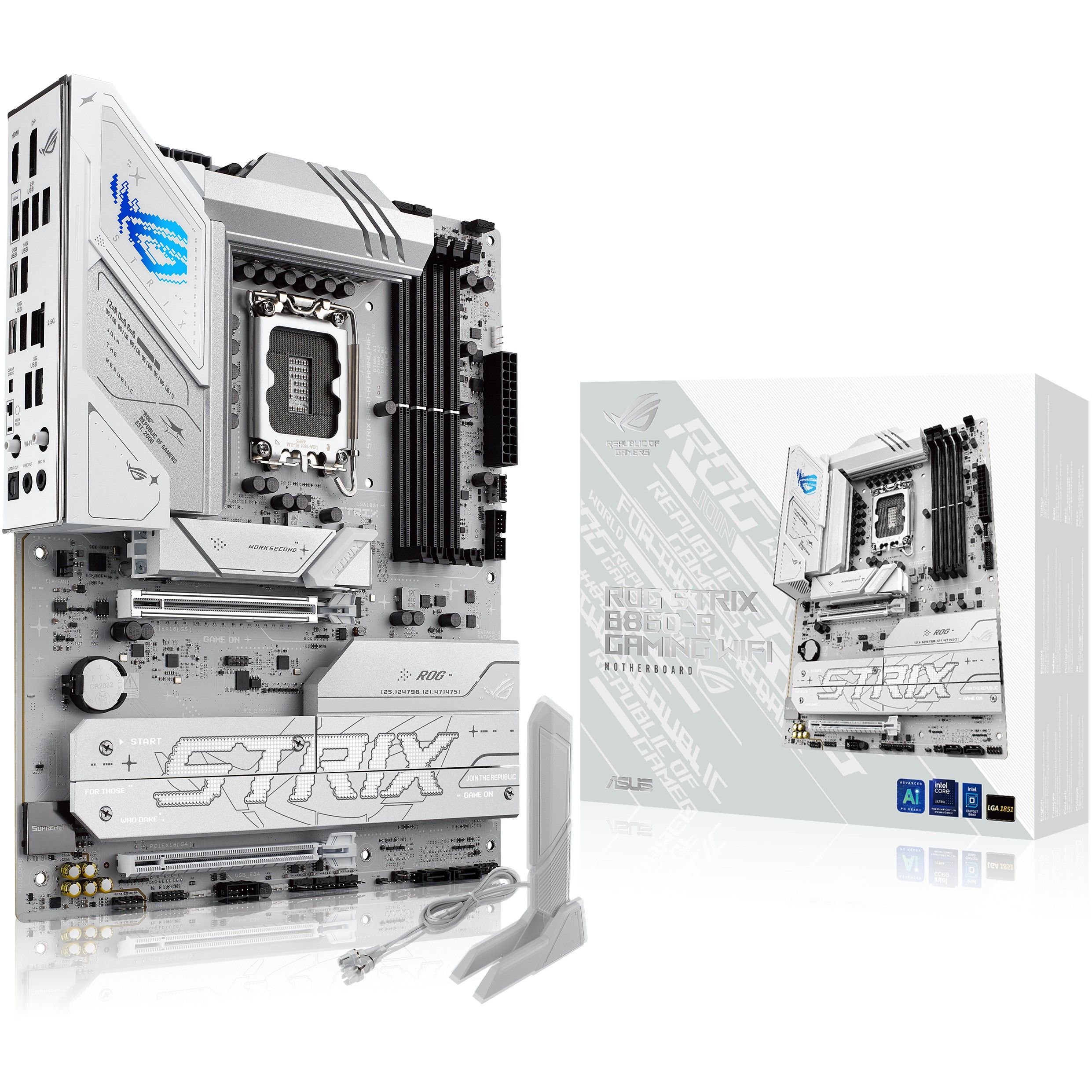 Pllakë Amë MB Intel LGA1851 ASUS ROG STRIX B860-A GAMING WIFI DDR5