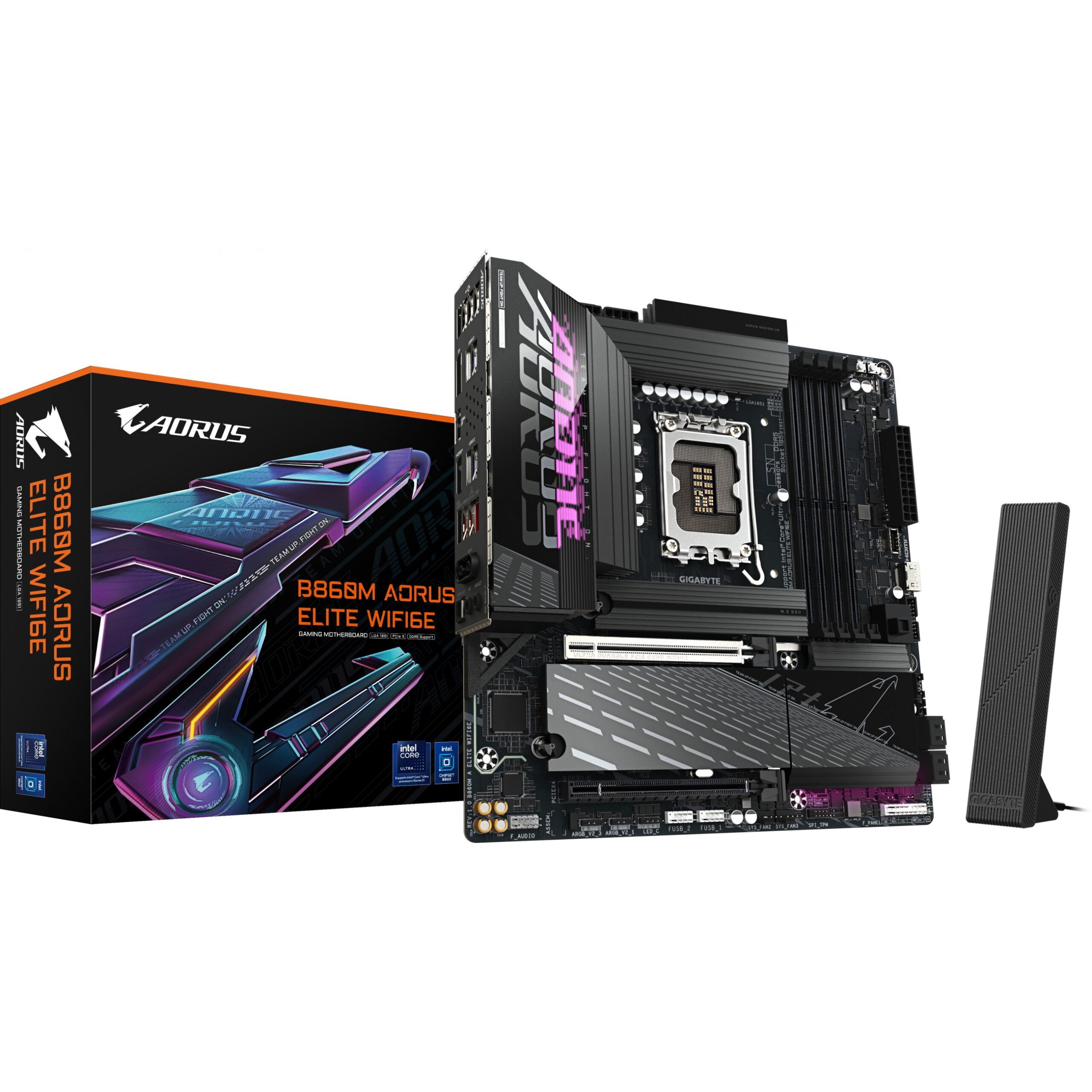 Pllakë Amë MB Intel LGA1851 Gigabyte B860M AORUS ELITE WIFI6E DDR5