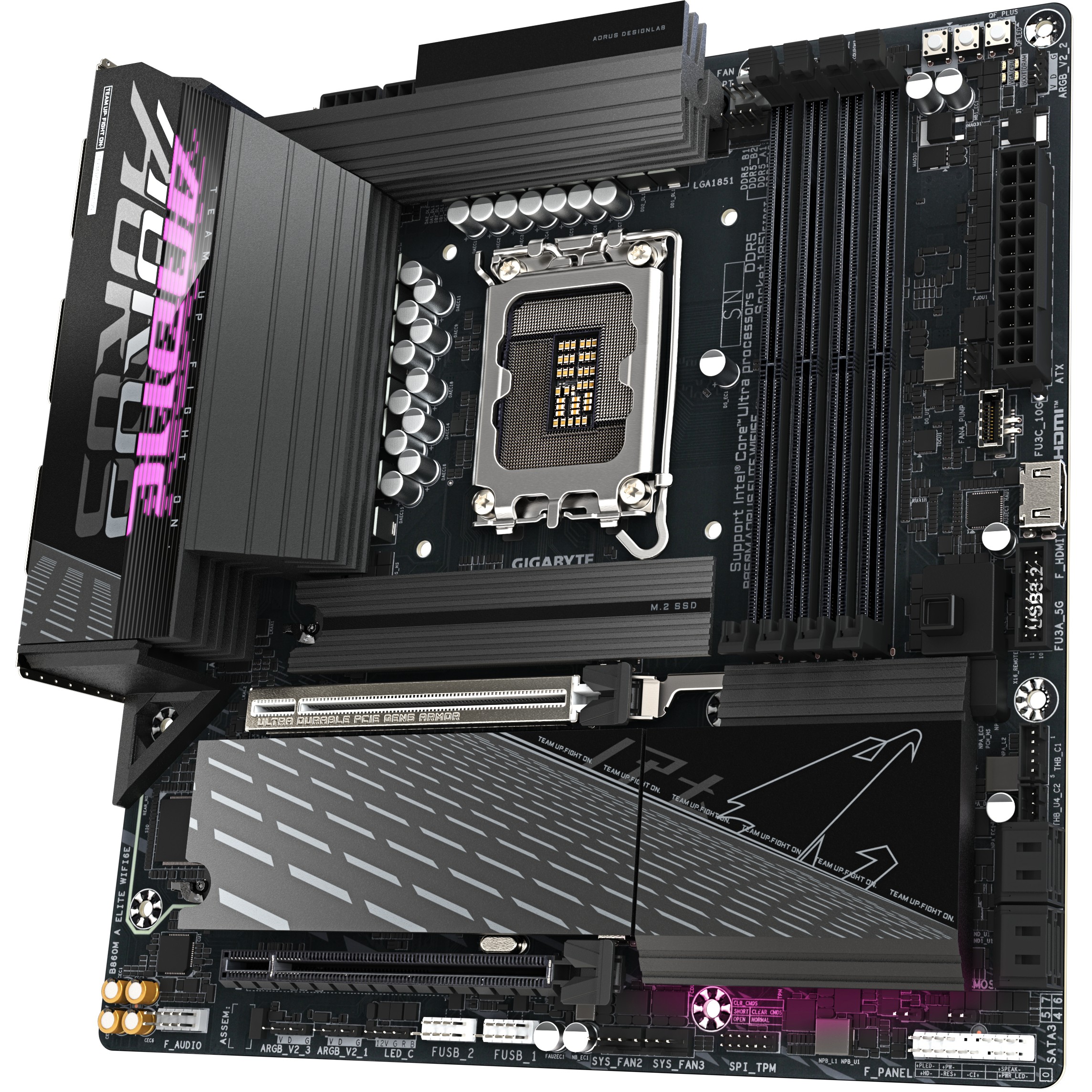 Pllakë Amë MB Intel LGA1851 Gigabyte B860M AORUS ELITE WIFI6E DDR5 - Figura 4