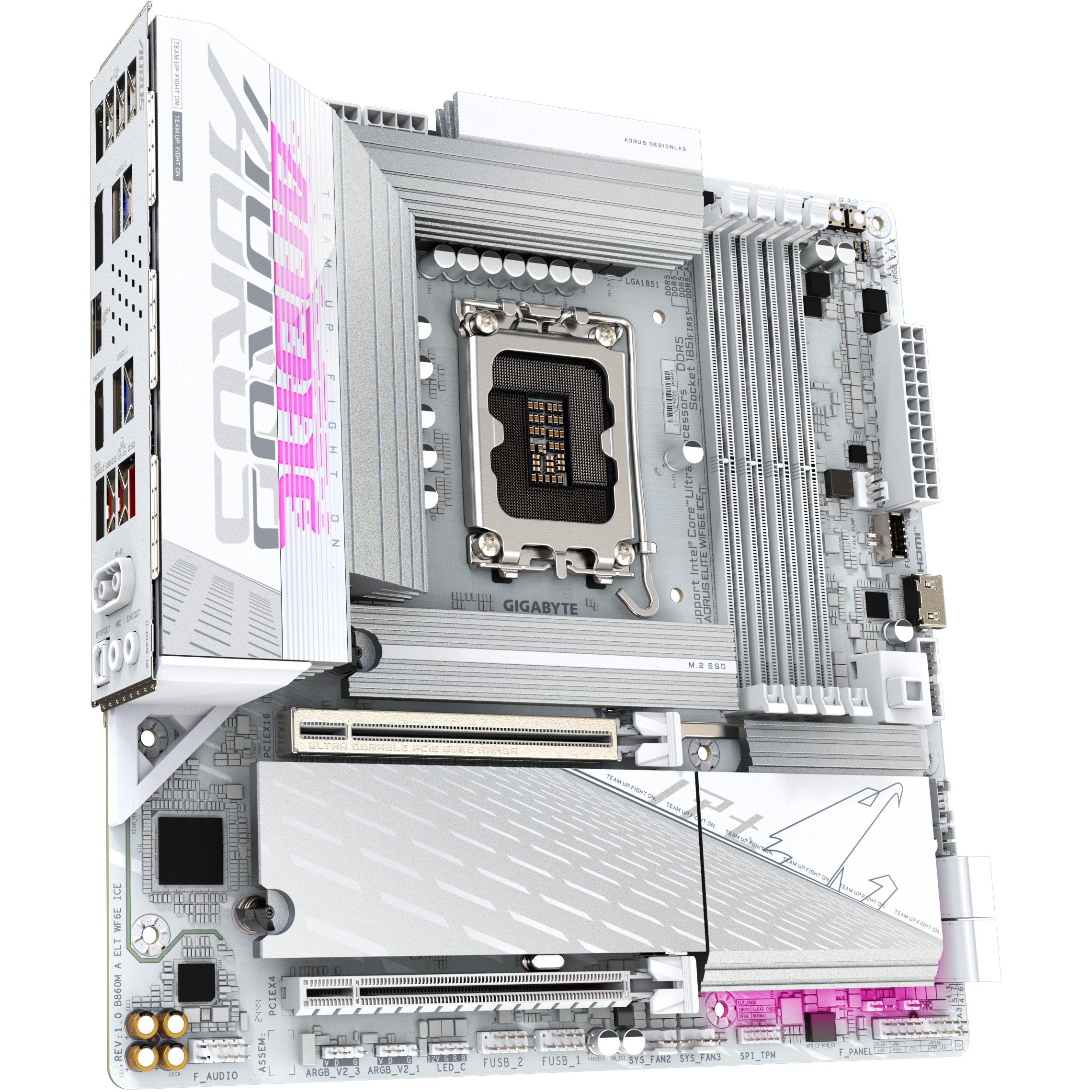 Pllakë Amë MB Intel LGA1851 Gigabyte B860M AORUS ELITE WF6E ICE DDR5 - Figura 3