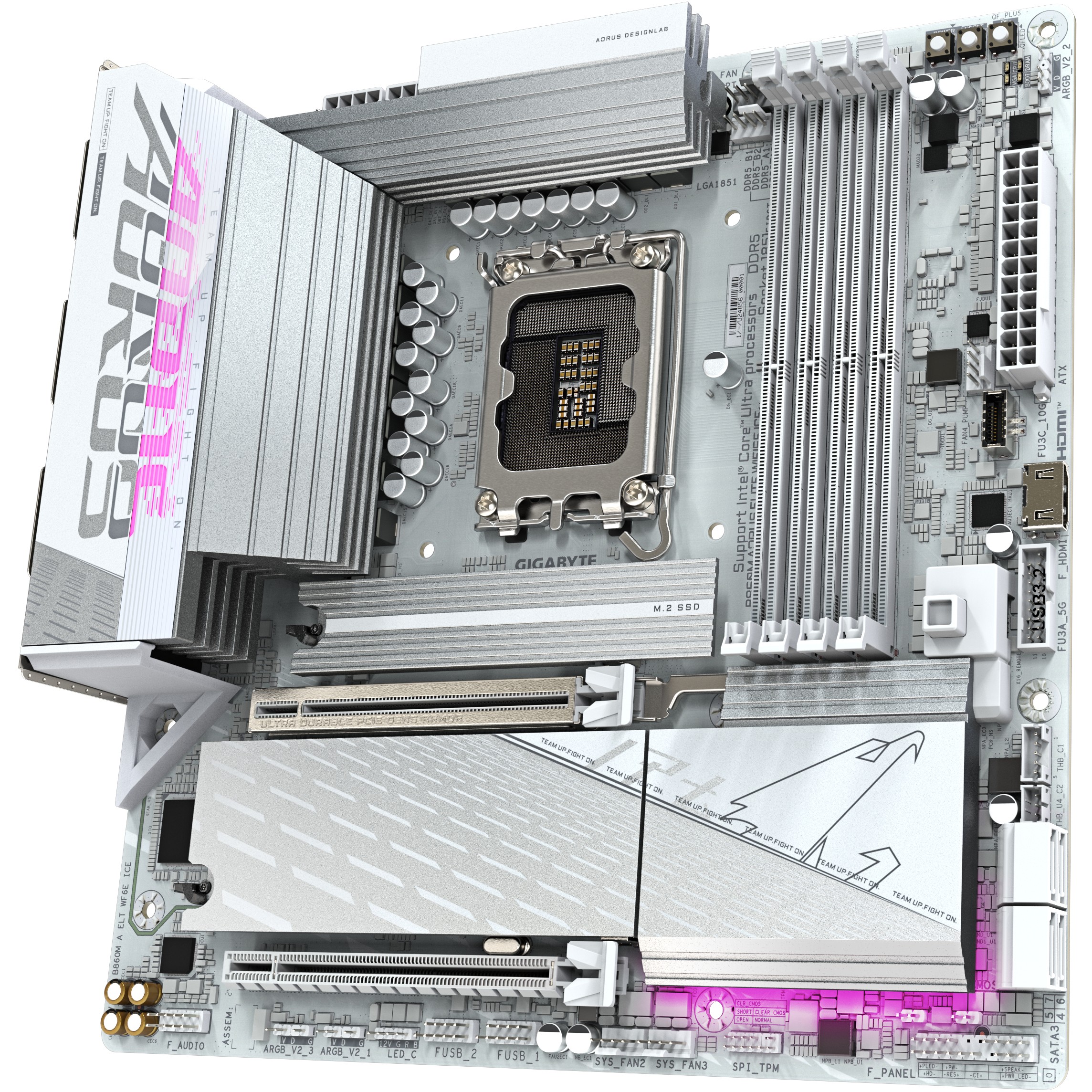 Pllakë Amë MB Intel LGA1851 Gigabyte B860M AORUS ELITE WF6E ICE DDR5 - Figura 4