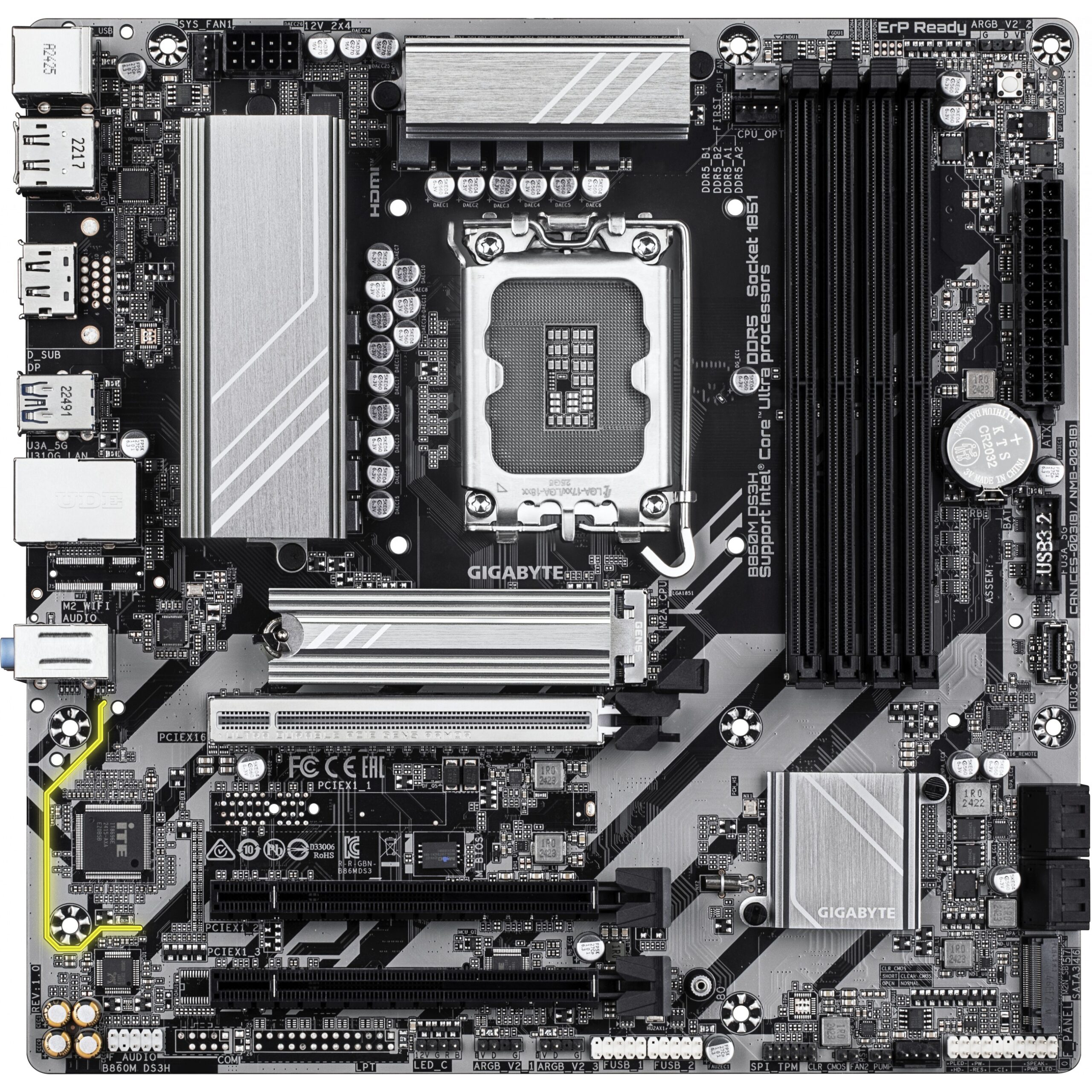 Pllakë Amë LGA1851 Gigabyte B860M DS3H - Figura 2