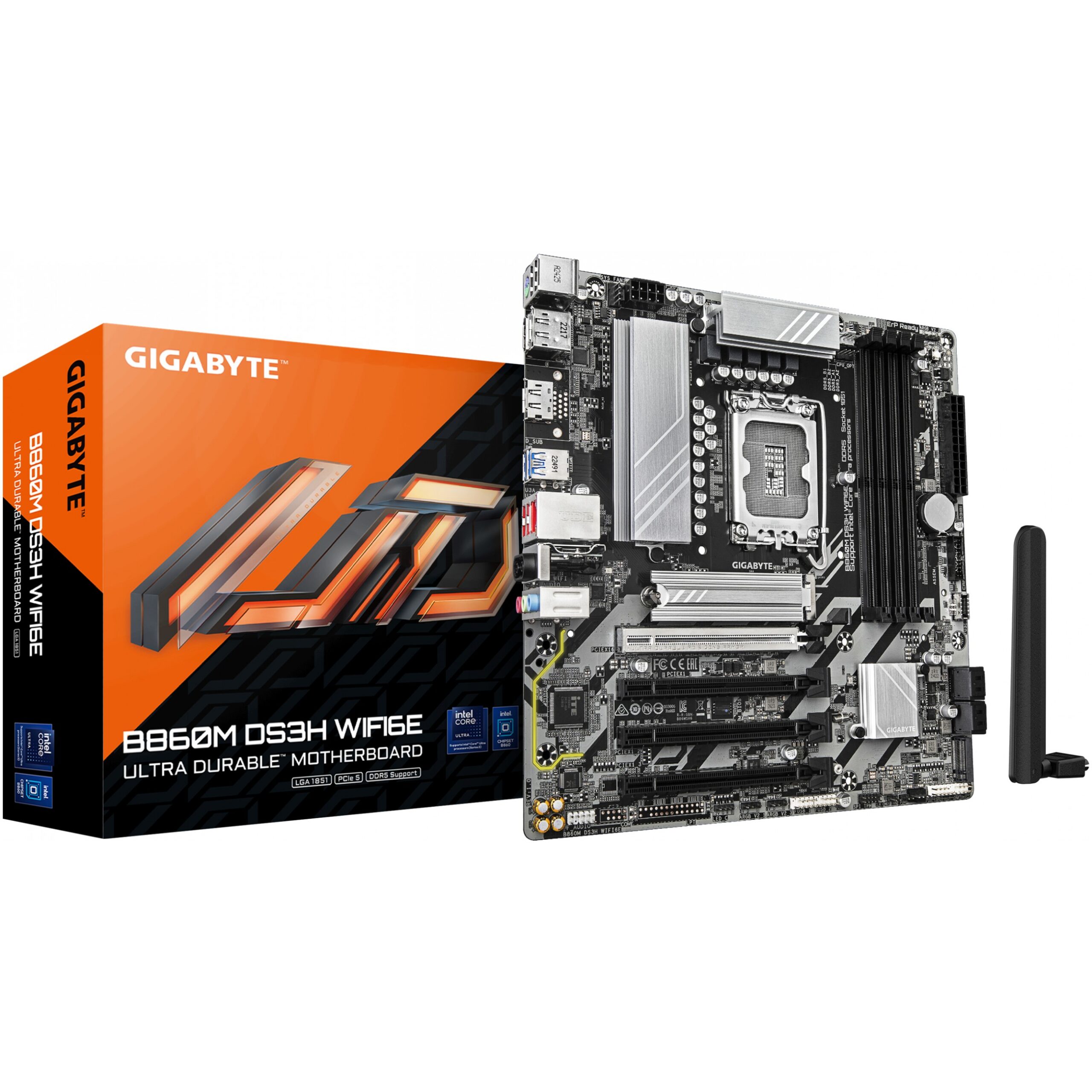 Pllakë Amë MB Intel LGA1851 Gigabyte B860M DS3H WIFI6E DDR5