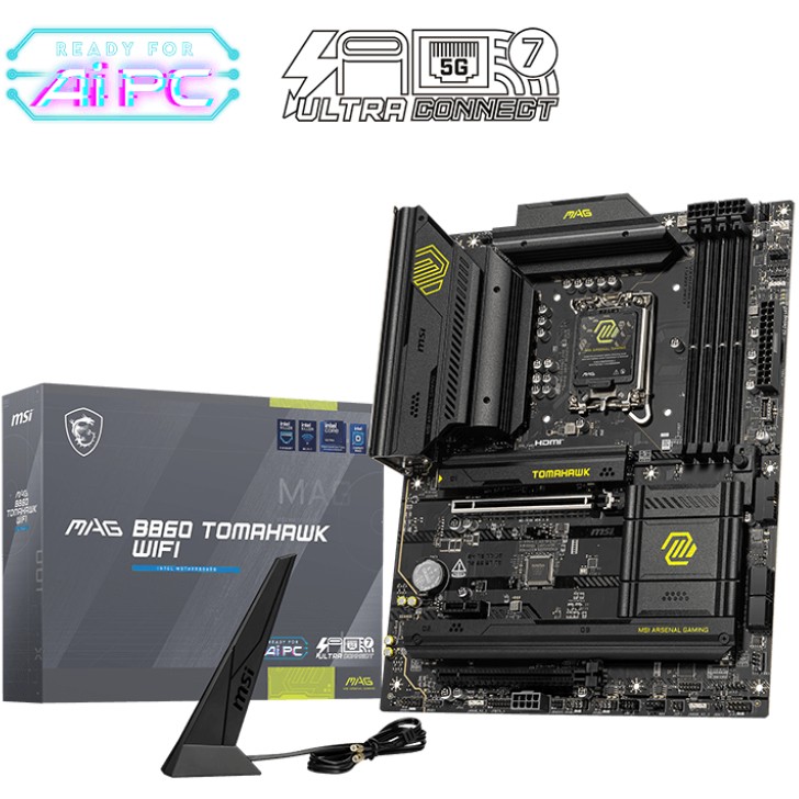 Pllakë amë Intel LGA1851 MSI MAG B860 TOMAHAWK WIFI
