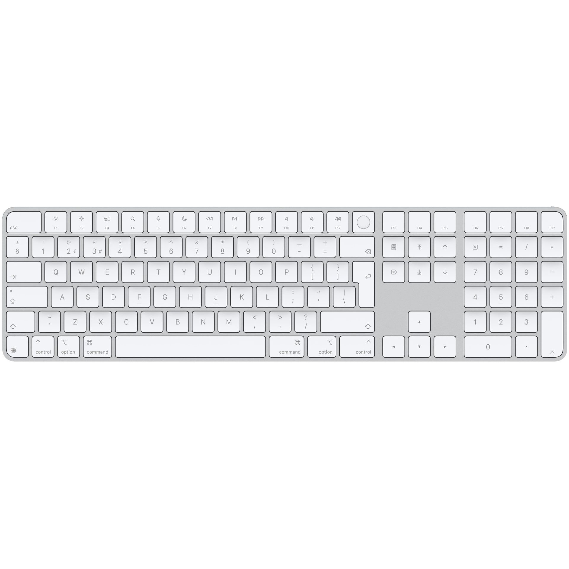 Apple Magic Keyboard with Touch ID and Numeric Keypad / Compatible with Mac (Apple Silicon) / QWERTY - Bardhë