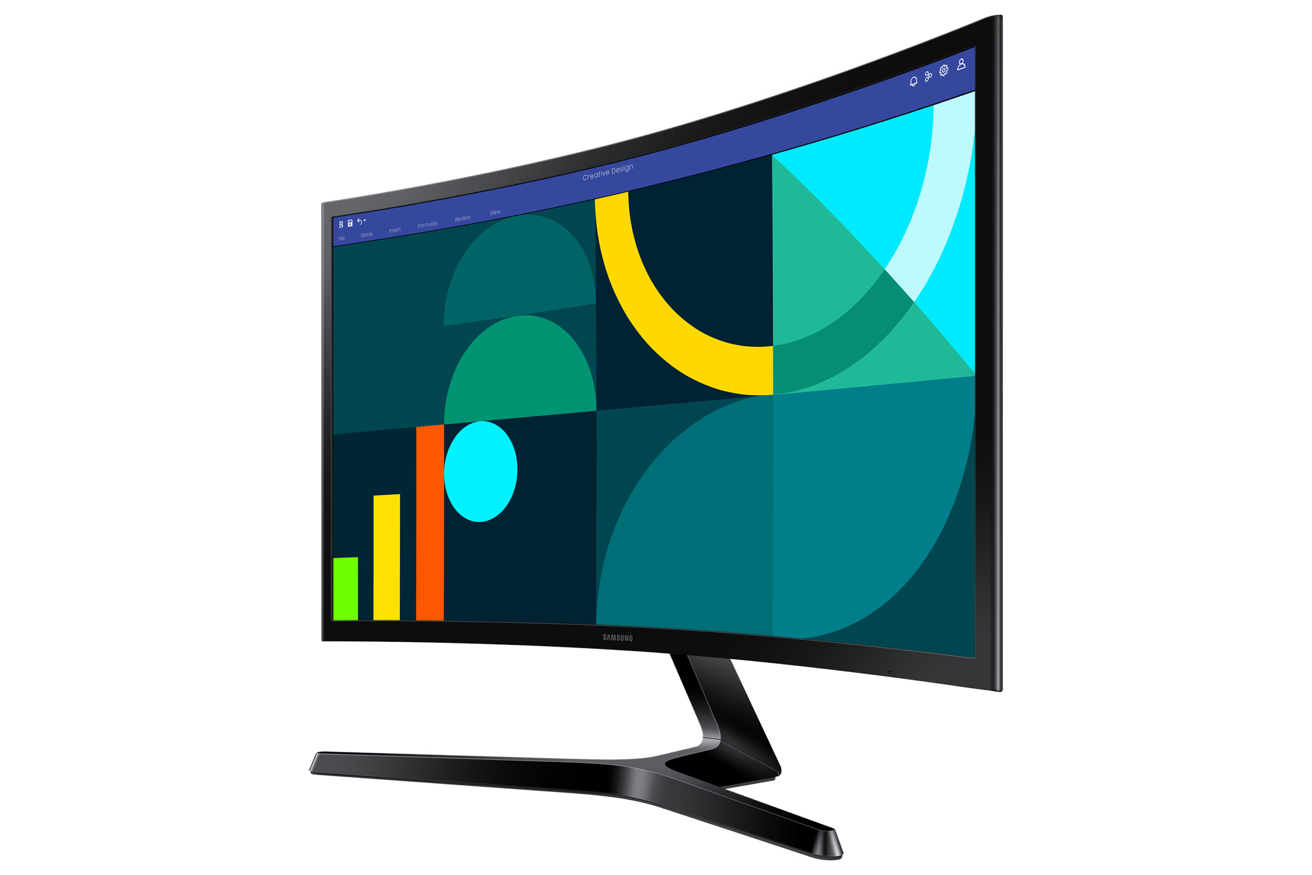 Monitor Samsung S36GD S24D366GAU / 24"/ Full HD VA / LCD / Curved / 100Hz / 4ms / HDMI + VGA - Zezë - Figura 3