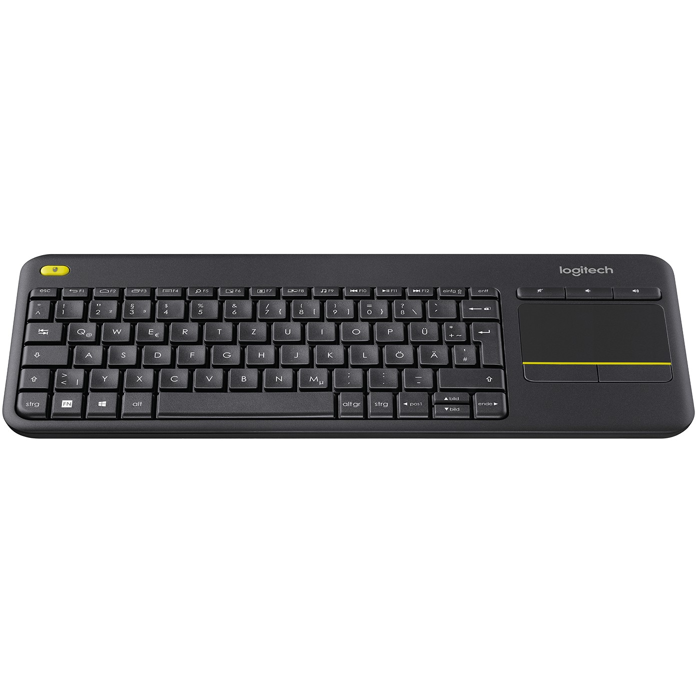 Tastierë pa kabllo Logitech K400 Plus Touchpad / QWERTZ - Zezë