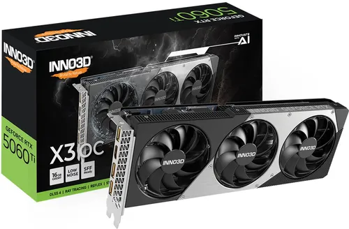 Kartelë Grafike NVIDIA RTX 5060 Ti 16GB Inno3D Twin X3 OC GDDR7 3 Fan