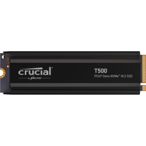 SSD e Brendshme M.2 1TB Crucial T500 NVMe PCIe 4.0 x 4 with Heatsink e zezë