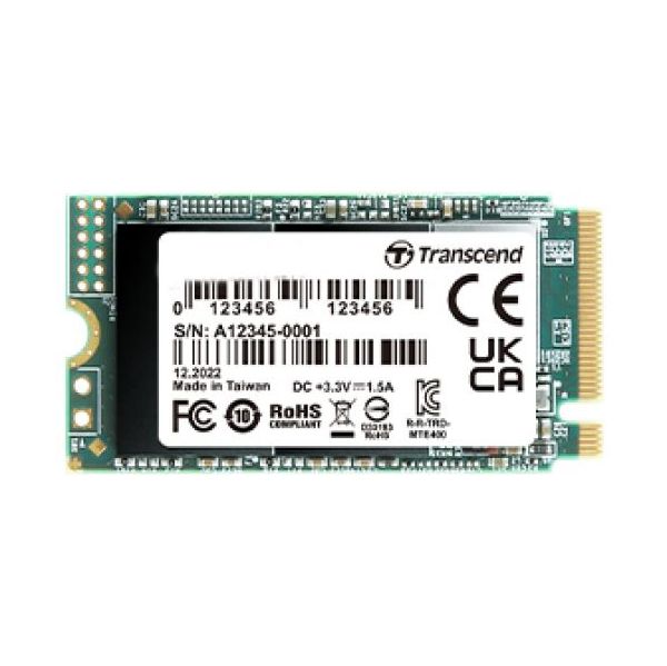 SSD të Brendshme 256GB M.2 TRANSCEND 2242PCIe Gen3x4 NVMe 3D TLC DRAM-less