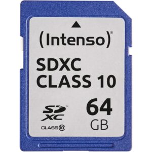 Kartë Memorie SD CARD 64GB Intenso SDXC 20MB/s
