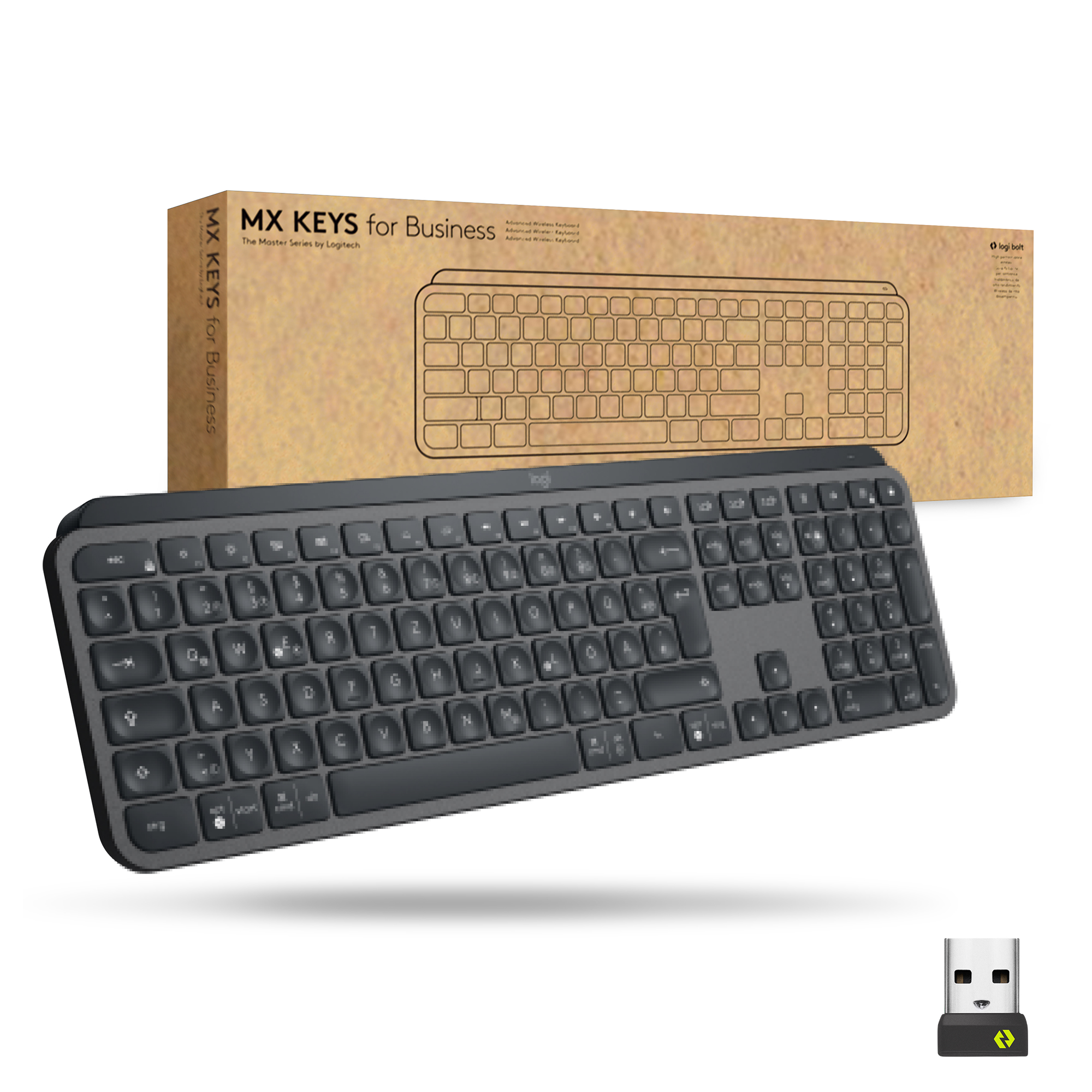Tastierë pa Kabllo Logitech MX Keys Business / QWERTZ – Grafit - Figura 2