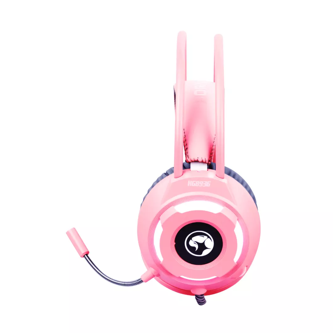 Kufje Gaming Marvo HG8936 / 20 Hz - 20 kHz / 21 Ohm / Me kabllo 2.1m / Pink - Figura 6