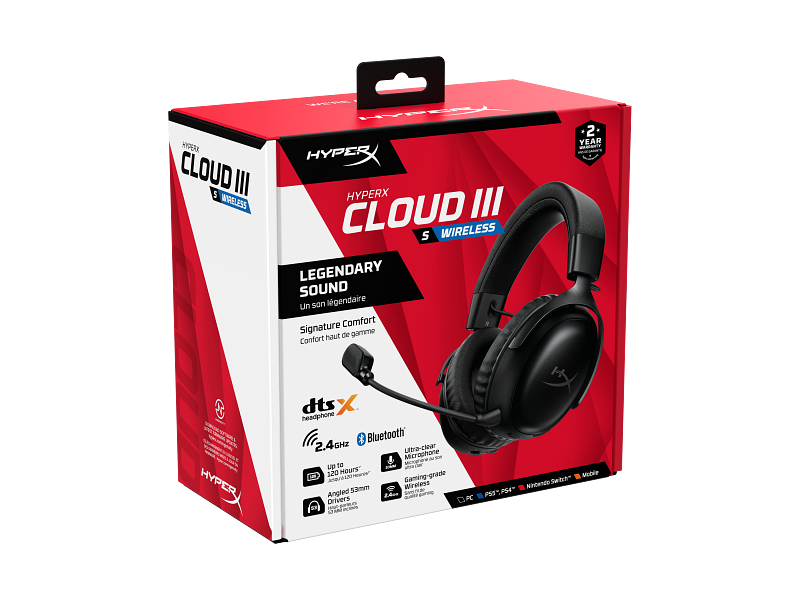 Kufje Gaming HyperX Cloud III S Wireless / A59YZAA – Zezë - Figura 3