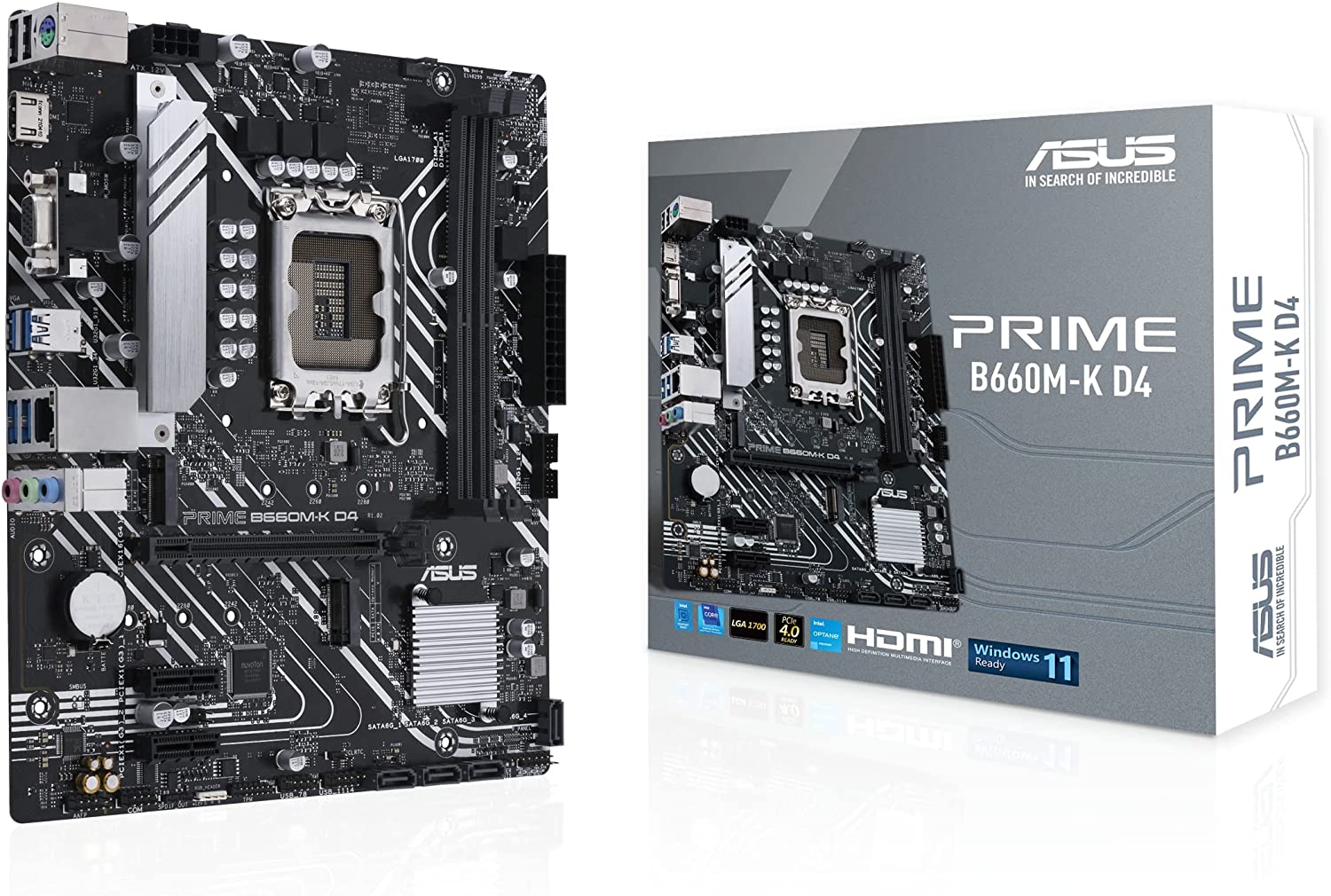 Pllakë Amë MB Intel Asus PRIME B660M‑K D4 – Zezë - Figura 3