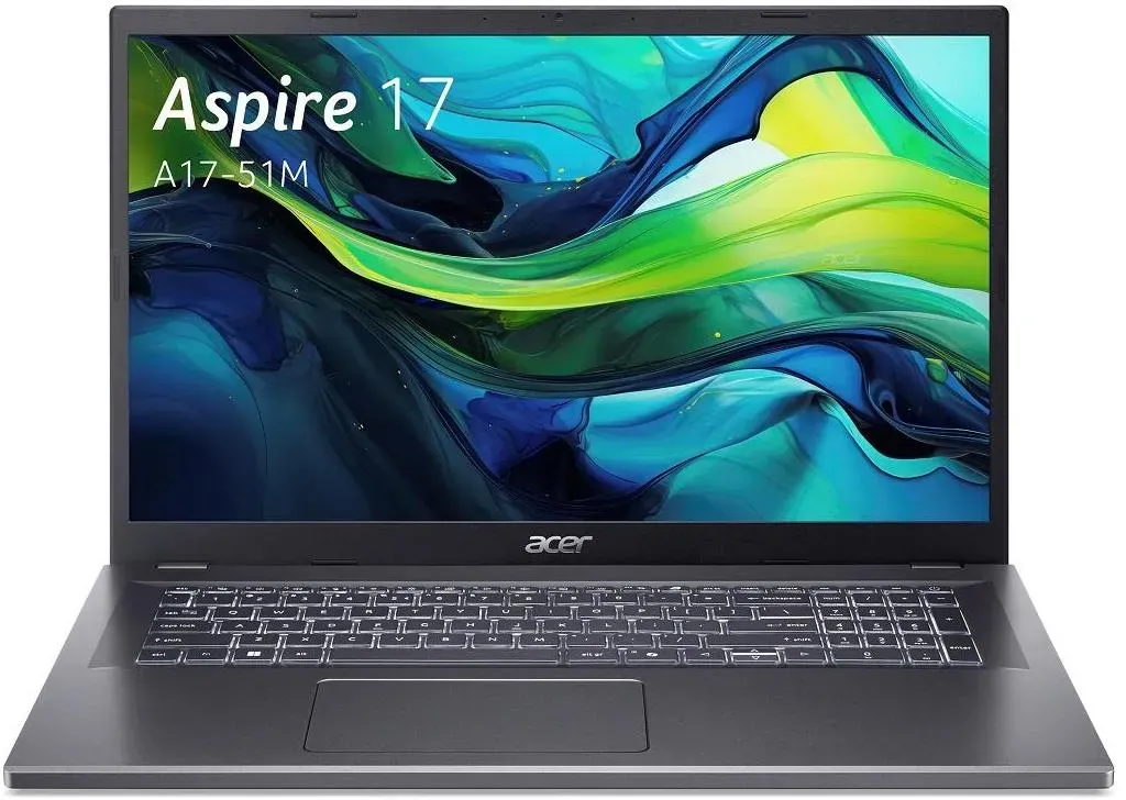 Laptop Acer Aspire 17 A17-51M-72VQ / Core 7 150U / 16GB LPDDR5 / 512GB / 17.3" Full HD IPS / Intel Graphics / DE - Gri
