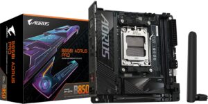 Pllakë Amë AMD AM5 B850I AORUS Pro / mITX / DDR5 / HDMI