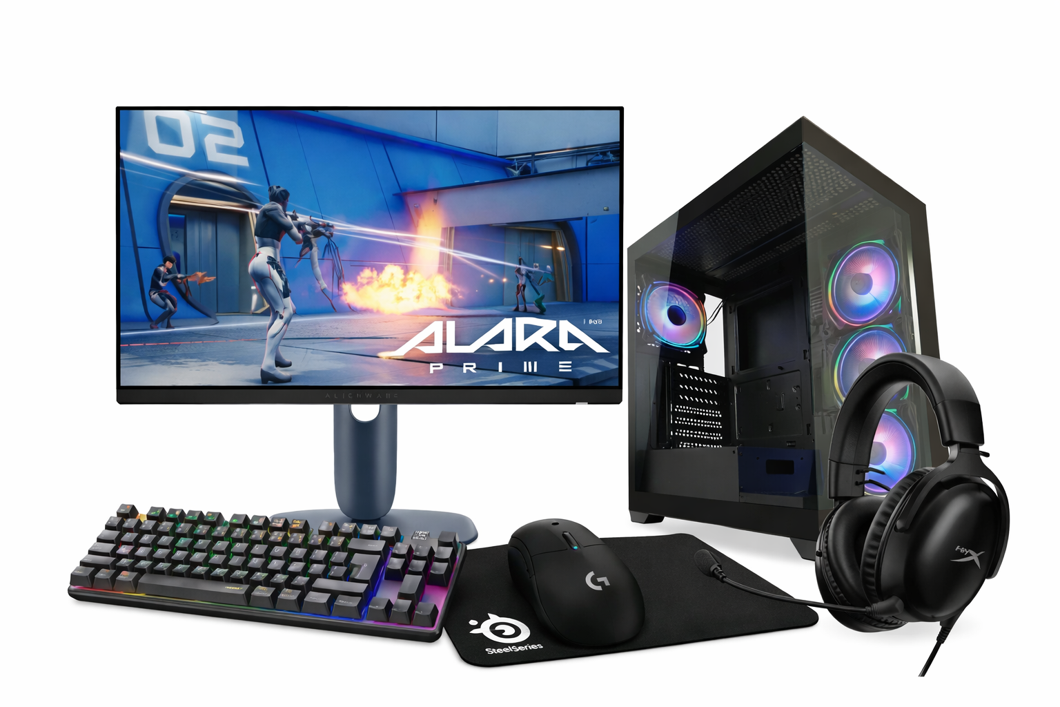 SUMMER BUNDLE 11 / Ryzen 7 7800X3D / 16GB DDR5 / 512GB / RTX 5060 8GB + AW2525HM + G Pro X Superlight 2 LS + Cloud lll + MK008 + S3