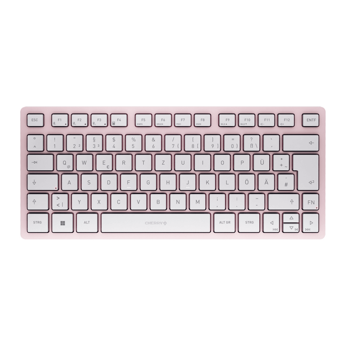 Tastierë pa Kabllo Cherry KW 7100 Mini BT / QWERTZ– Rozë