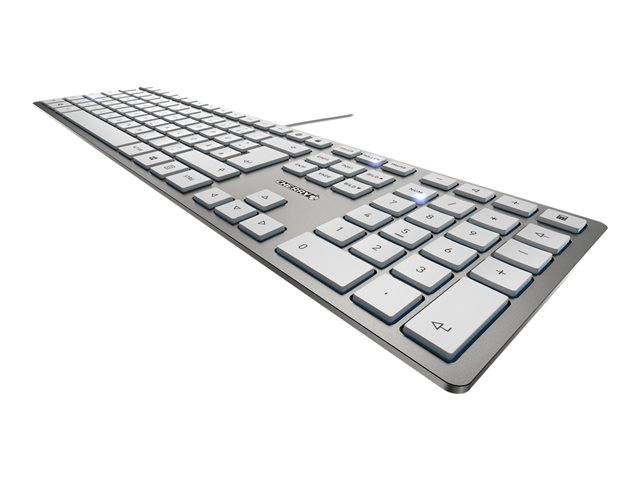 Tastierë me kabllo CHERRY KC 6000 SLIM Silver Compact Wired Keyboard - Hiri