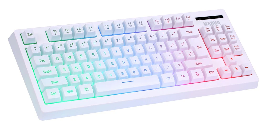 Set Gaming Marvo CM310 / 3in1 / Tastierë Gaming 87-key/3 color backligh / Maus 3200DPI/RGB lighting / Mauspad ultra-smooth / I bardhë - Figura 2