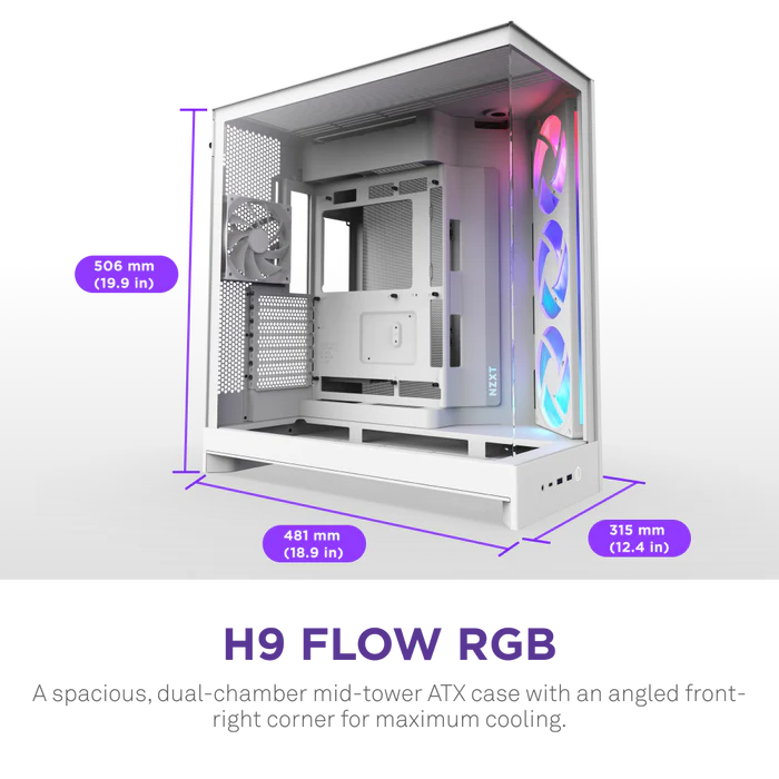 PREMIUM SERIES 3 / Ryzen 9 9950X3D2 / 64GB DDR5 6400 / 2TB S9100 PRO / RTX 5070 Ti 16GB / LOOP 360mm / 1200W / NZXT H9 FLOW - e bardhë - Figura 5