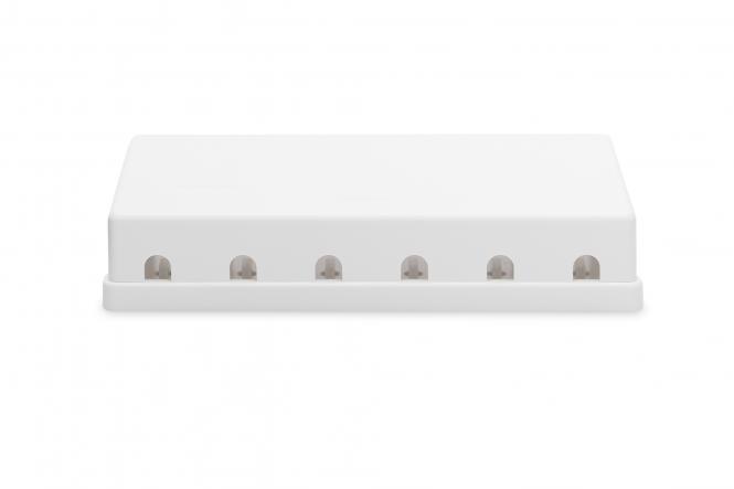 Aksesorë për Rrjet DIGITUS Keystone Jack Housing 6-Port Surface-Mount Box - Bardhë - Figura 2