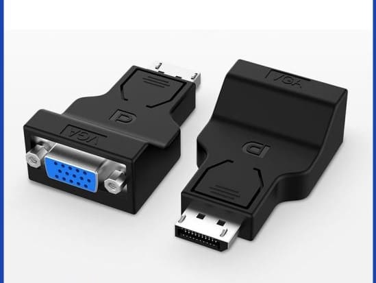 Konverter Display Port / Mashkull në VGA Femer / I zi - Figura 3