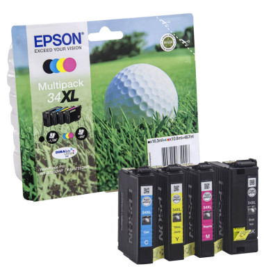 Ink Epson 34XL / Multipack / XL – Zezë/Blu/Rozë/Verdhë - Figura 2