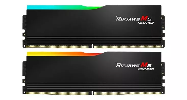 RAM Memorie DIMM 32GB DDR5‑6000 (2×16GB) Dual‑Kit / G.Skill Ripjaws M5 RGB/ AMD EXPO/ F5‑6000J3038F16GX2‑RM5NRK - Zezë