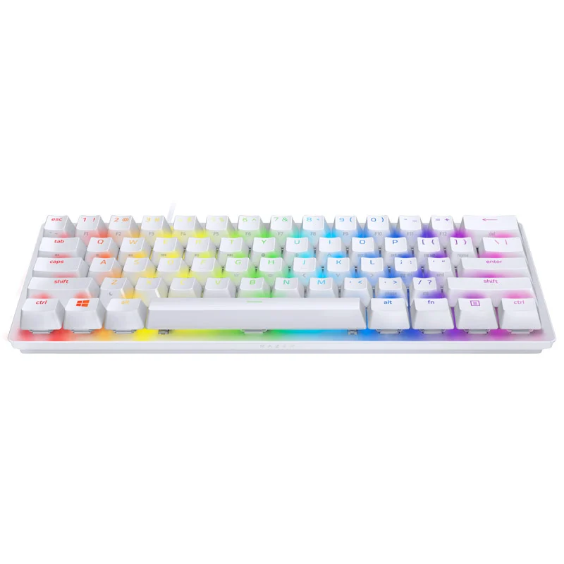 Tastierë Gaming Razer Huntsman Mini Mercury Mechanical Keyboard / Wired / Compact / QWERTY - Bardhë - Figura 2