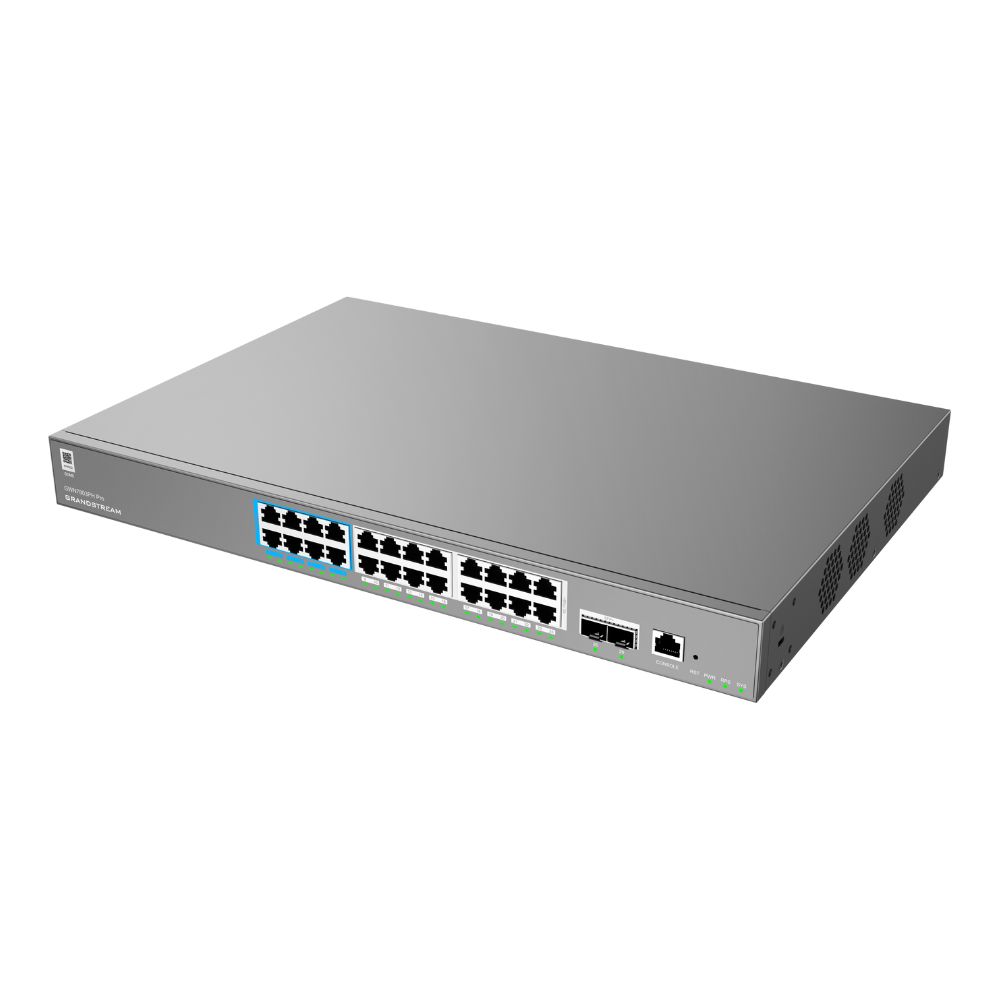 Grandstream GWN7803PH PRO 24-Port Gigabit PoE+ L2++ Managed Switch 2x10G SFP+ Enterprise Switch - Figura 2