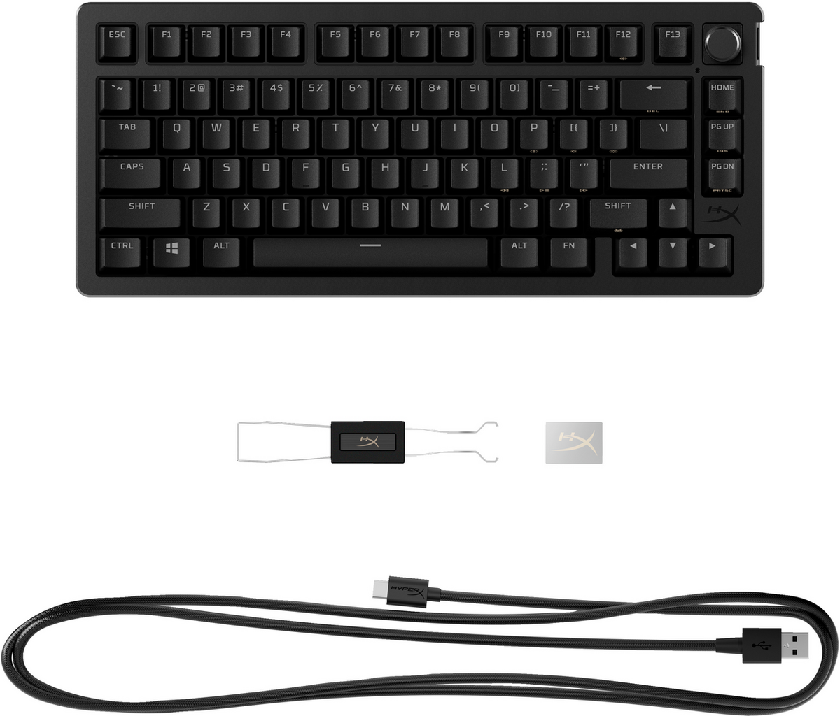 Tastierë Gaming HyperX Alloy Rise 75 Wired / QWERTY – Zezë