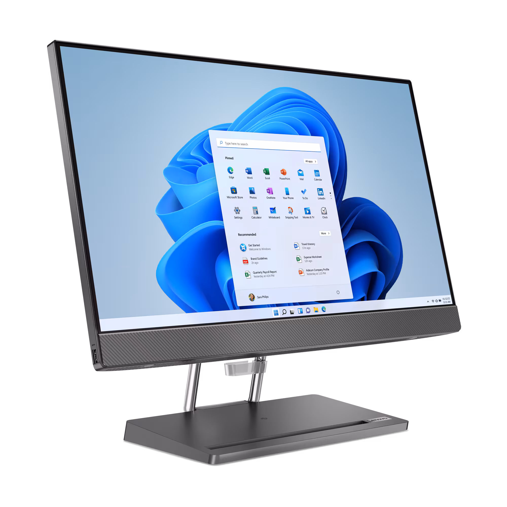 AIO Lenovo IdeaCentre 5 24IAH7 / i7-13700H / 16GB / 1TB / 23.8 Inch Full HD IPS / Intel Iris Xe / Storm Grey + Wifi Tastierë dhe Maus - Figura 2