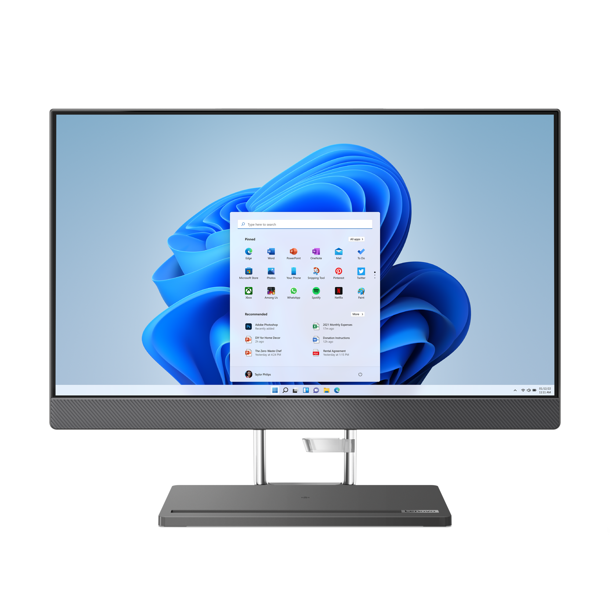 AIO Lenovo IdeaCentre 5 24IAH7 / i7-13700H / 16GB / 1TB / 23.8 Inch Full HD IPS / Intel Iris Xe / Storm Grey + Wifi Tastierë dhe Maus - Figura 4