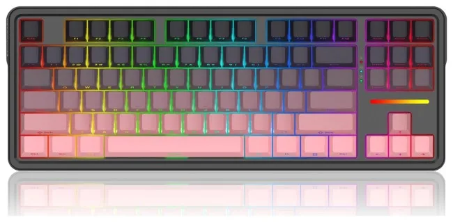 Tastierë Gaming Redragon K728SP-RGB-PRO Antonium PRO / Wired & Wireless / US Language – Zezë / Rozë - Figura 2