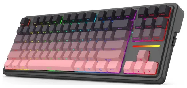 Tastierë Gaming Redragon K728SP-RGB-PRO Antonium PRO / Wired & Wireless / US Language – Zezë / Rozë - Figura 4
