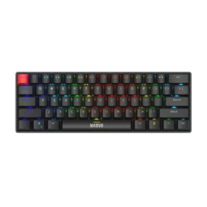 Tastierë Gaming MARVO KG933G EN Wired / Mechanical / 61 Keys / 5 color backlight / USB-C / UK Layout- Zezë