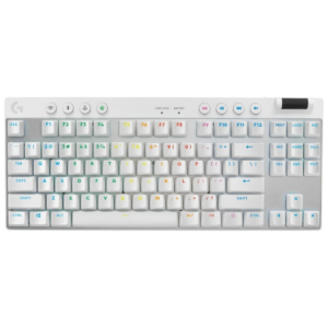 Tastierë Gaming Logitech G Pro X TKL Lightspeed / QWERTY – Bardhë