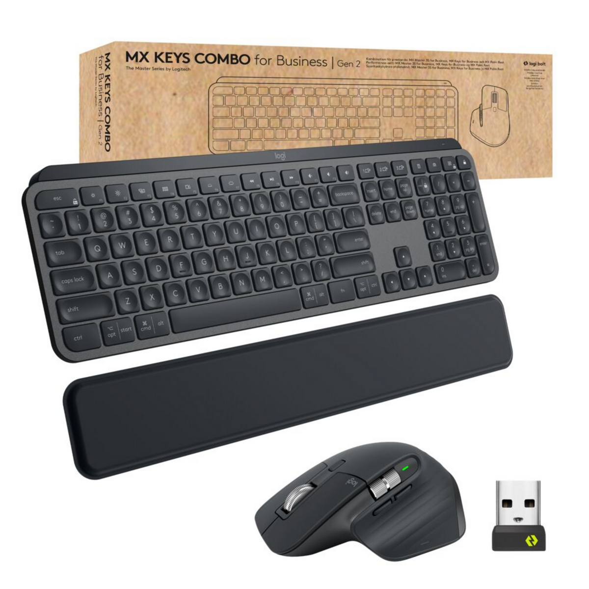 Combo (Tastierë & Maus) Logitech MX Keys Business Set / QWERTZ - Zezë