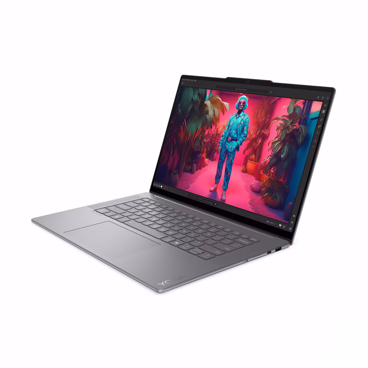 Laptop Lenovo Yoga Slim 7i Aura Edition 15ILL9 / Ultra 7-258V / 32GB LPDDR5x / 1TB / 15.3" 2.8K OLED 120Hz / Intel Arc Graphics 140V / DE - Gri - Figura 3
