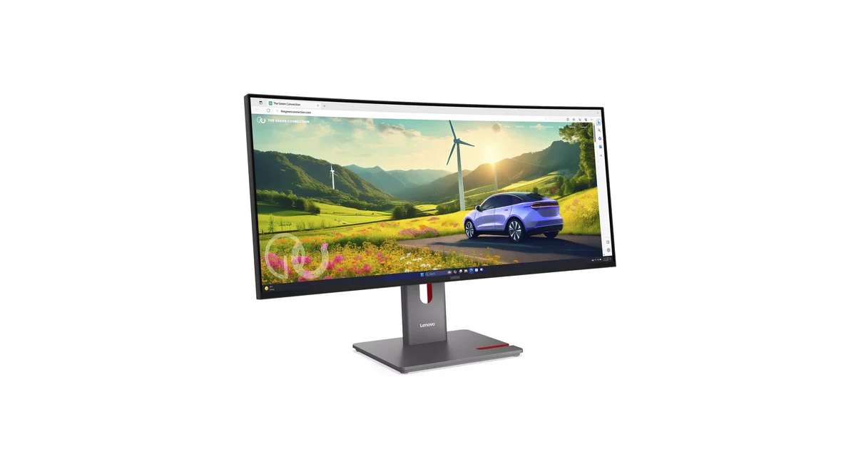 Monitor për punë Lenovo P34WD-40 / 34 " / Wide Quad HD IPS LCD / 120 Hz / 6 ms / HDMI + DisplayPort + USB-B + USB-C / Zezë - Figura 2