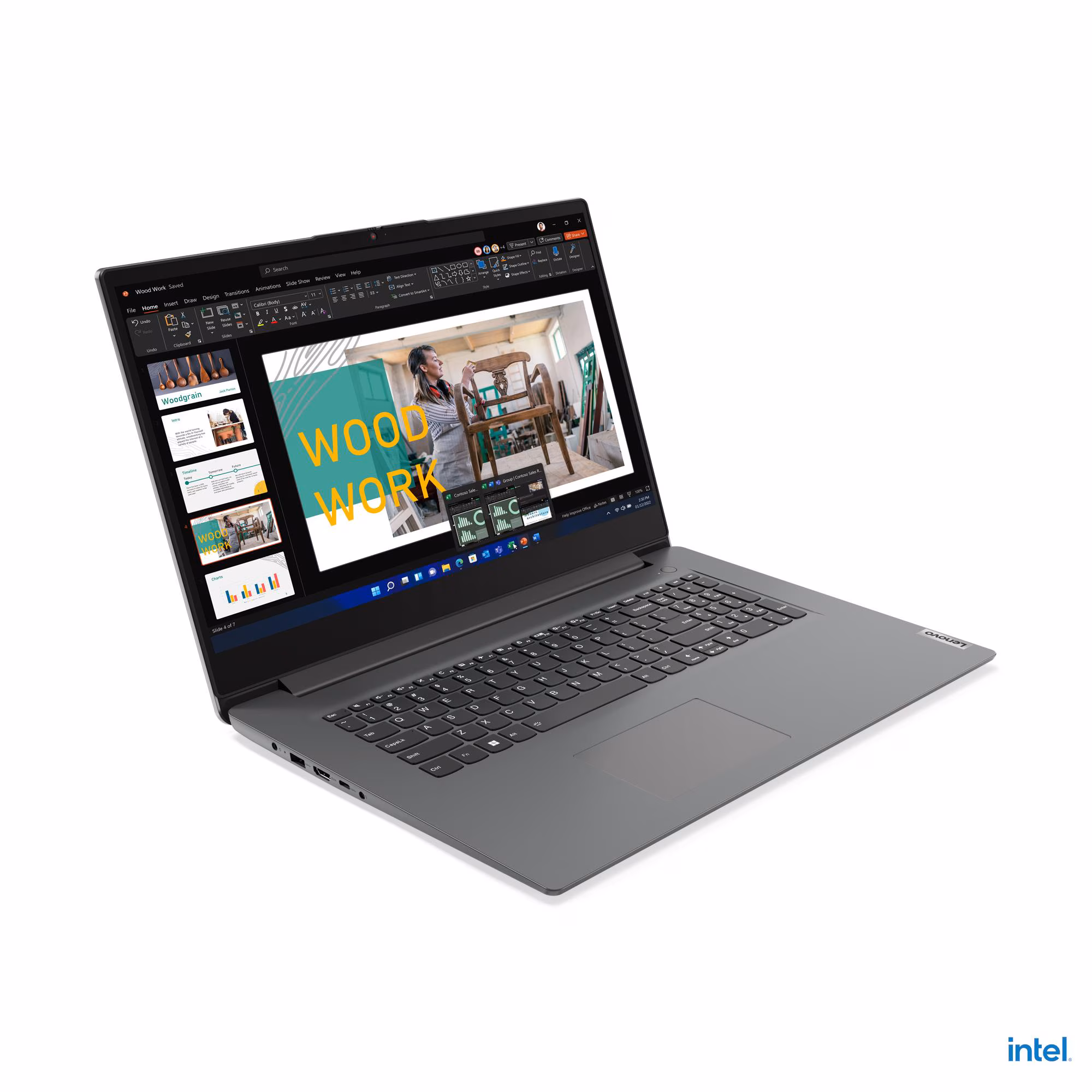 Laptop Lenovo V17-IRU / i5-13420H / 8GB DDR4 / 512GB / 17.3" Full HD IPS / Intel UHD Graphics / DE - Gri