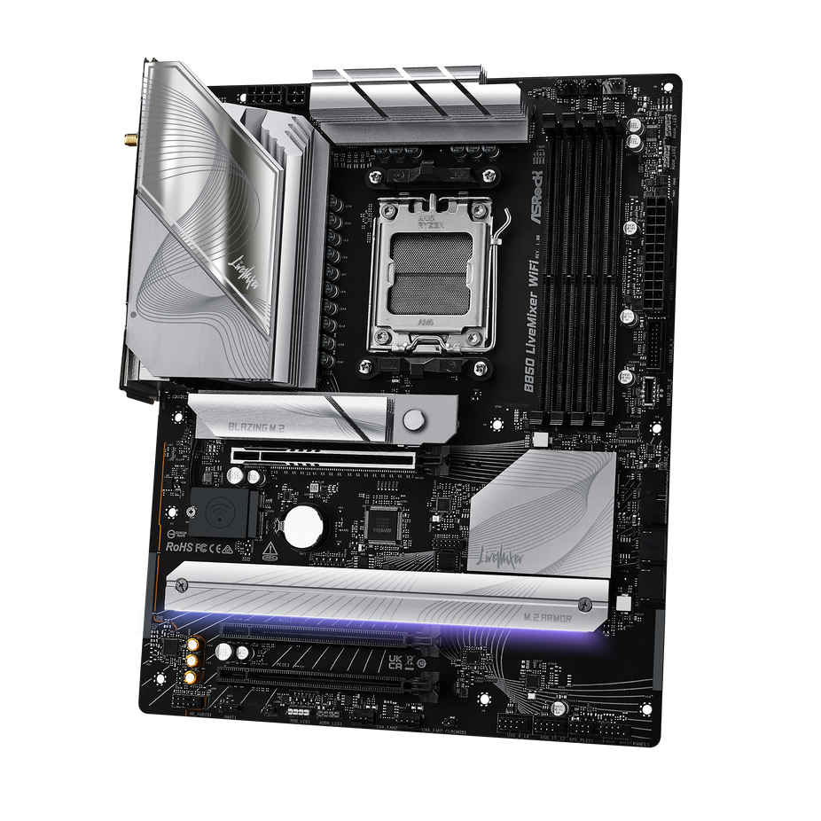 Pllakë Amë AM5 ASROCK B850 LiveMixer WiFi - Figura 2