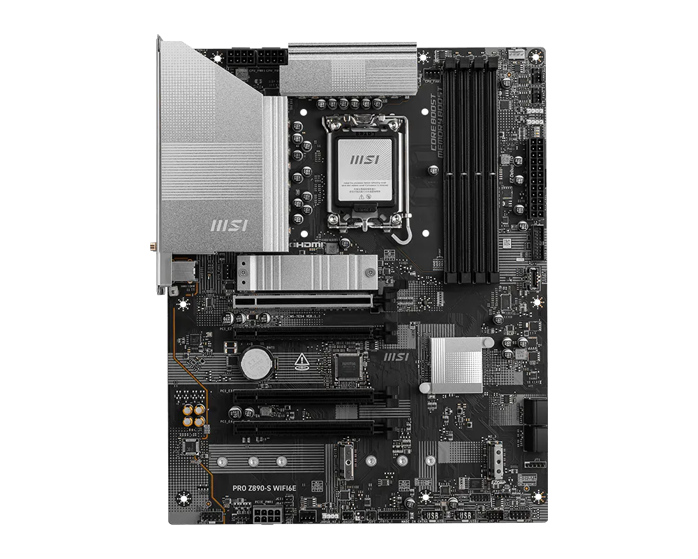 Pllakë Amë Intel MSI Pro Z890-S WiFi6E / Chipset Z890 / Socket S1851 / ATX / DDR5 / HDMI+DP