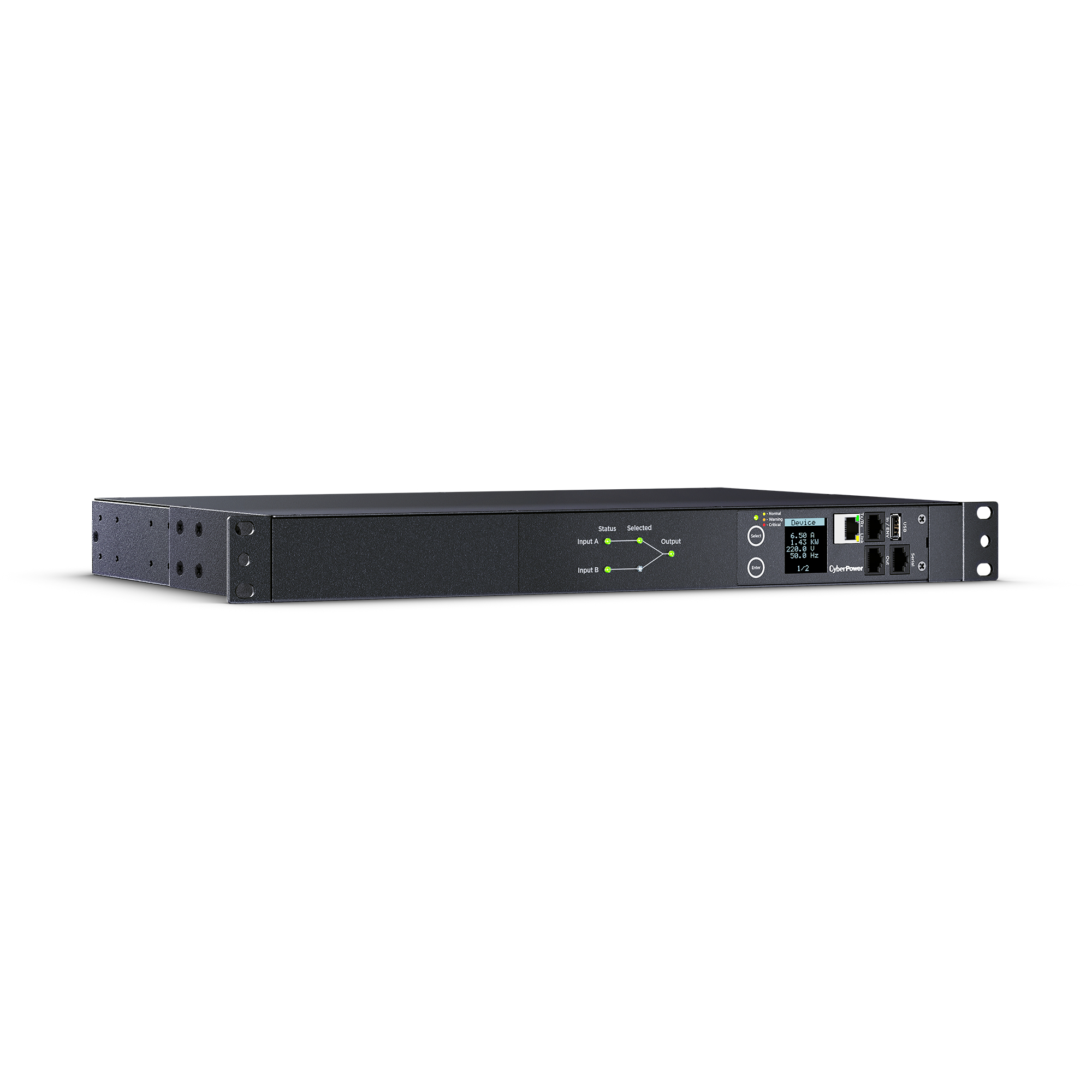 Inventer CyberPower PDU44005 / Switched ATS PDU / 200-240V / 20A / LCD / SNMP Network Interface and Switchable Outlets - Figura 2