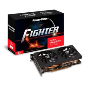 Kartë Grafike AMD Radeon RX 7600 / 8GB / PowerColor Fighter / GDDR6 / 2 Fan