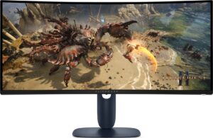 Monitor Gaming Dell AW3425DWM / 34 " / Wide Quad HD LCD VA / Curved  / 180 Hz / 1 ms / HDMI + USB-A to USB-B / Zezë