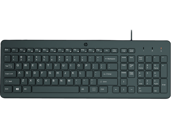 Tastierë me Kabllo HP 150 USB – Zezë - Figura 3